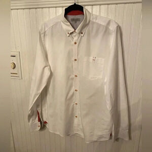 Ted Baker London 100% Cotton White Oxford Button Up Size 5